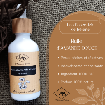 Huile d’Amande Douce Bio (Matière première)