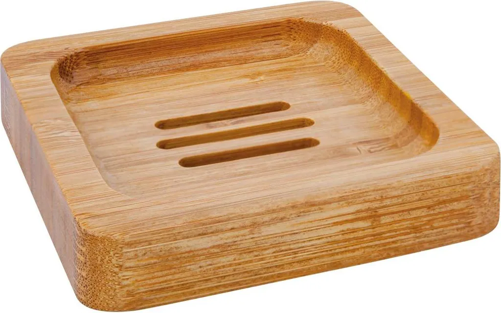porte savon carré en bambou